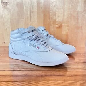 Reebok Womens White High-Top Sneakers